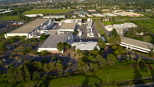 Ariel view of Bosch building in Roseville